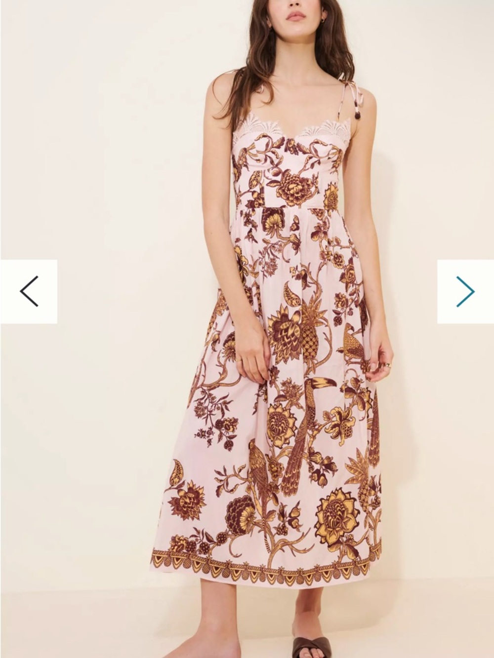 FARM Rio Tropical Landing Lace Midi Dress Secondhand